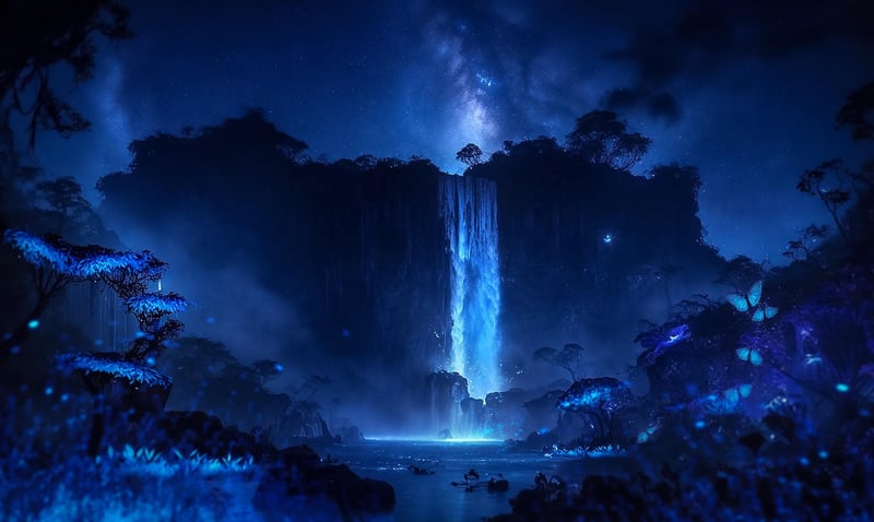 Mystical Lighting in a Fantasy Forest
