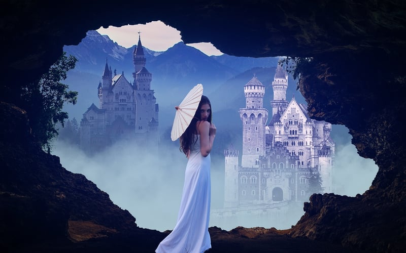 Mystical Lighting in a Fantasy Landscape